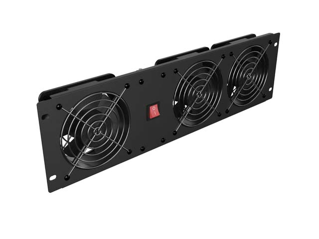 VERTIKÁLNÍ VENTILAČNÍ PANEL 19?? 3U PRO RACK TŘI V