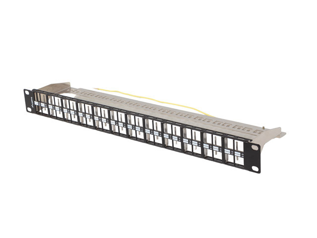 PATCH PANEL PRÁZDNÝ 48 PORTŮ 1U 19'' FTP PRO MODULY KEYSTONE ČERNÝ LANBERG