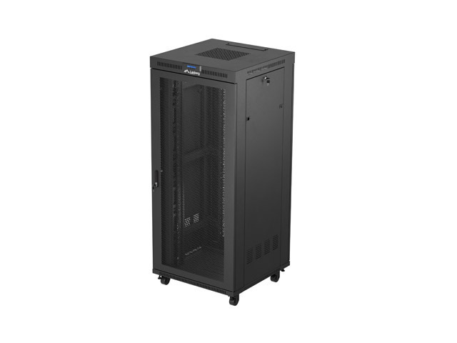 19'' VOLNĚ STOJÍCÍ RACKOVÁ SKŘÍŇ 37U 800X800 ČERNÁ LCD PERFOROVANÁ DVÍŘKA LANBERG (PLOCHÉ BALENÍ)