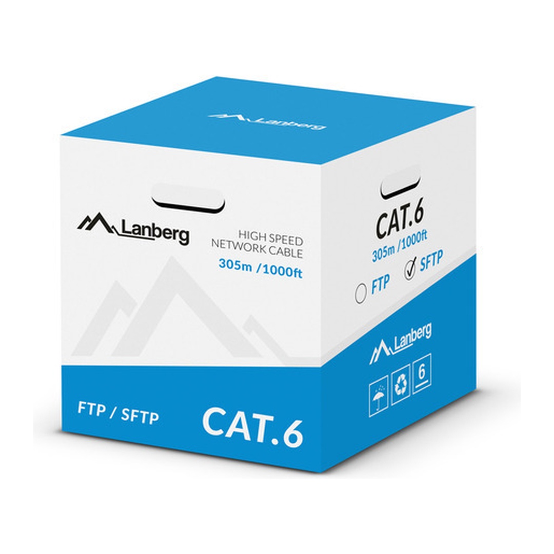 LAN KABEL CAT.5E SFTP 305M SOLID CU LSZH GREY CPR