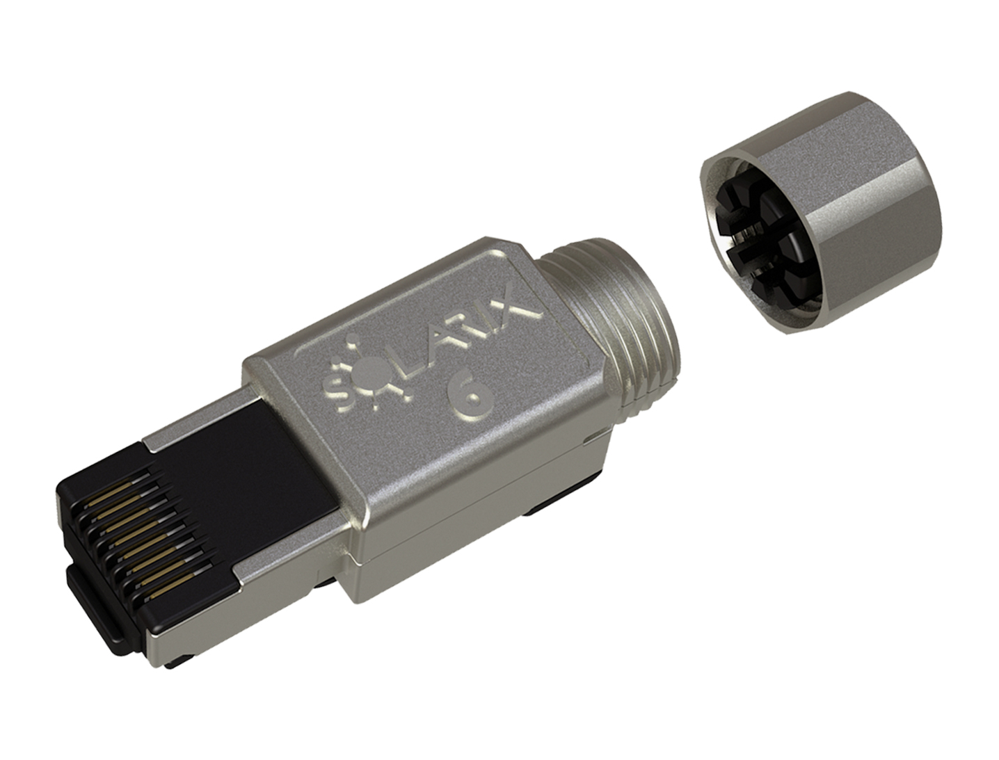 Konektor MPTL RJ45 CAT6 STP samořezný SXRJ45-6-STP-BK-SA-N