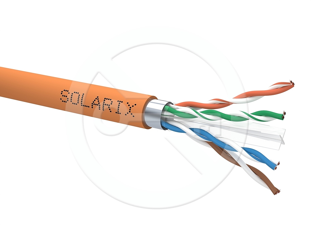 Instalační kabel Solarix CAT6A UTP LSOHFR B2ca-s1,d1,a1 500m SXKD-6A-UTP-LSOHFR-B2ca