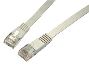 Obrázok Patch kabel plochý CAT5E UTP LSOH 1m šedý C5E-111GY-1MB