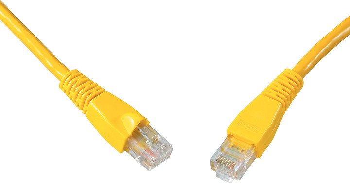 Obrázok Patch kabel CAT6 UTP PVC 2m žlutý snag proof