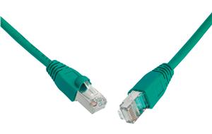 Obrázok Patch kabel CAT5E SFTP PVC 3m zelený C5E-315GR-3MB