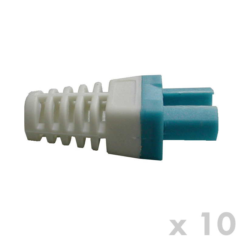 DATACOM Manžetka pro konektor RJ 45 modrá/bílá 10 ks