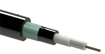 12vl.50/125um OM4 kabel samonosný CPR B2ca panceřovaný zelený plášť