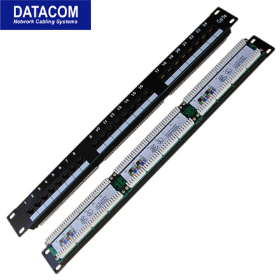 DATACOM Patch panel 24x RJ-45,Cat5e UTP,1U,19'' LSA