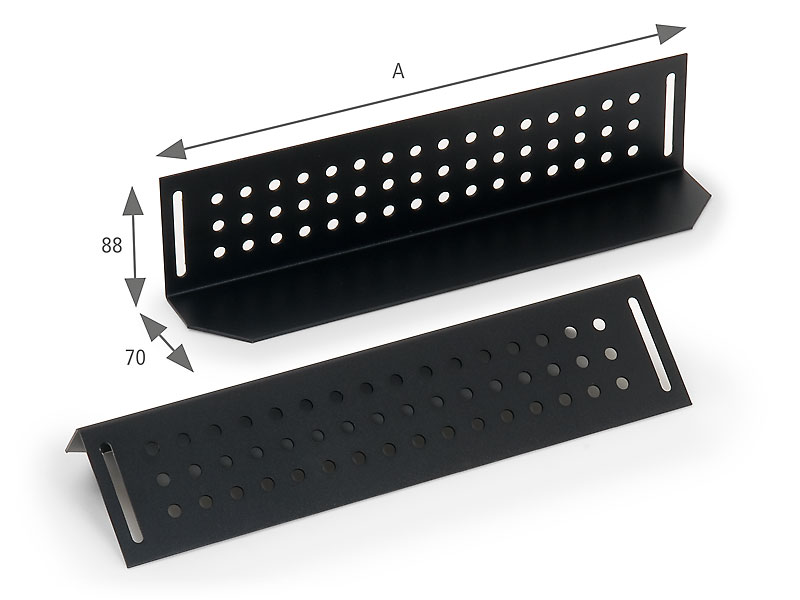 Nosné ližiny pro rack hl.700mm (L=480mm)-pár černé