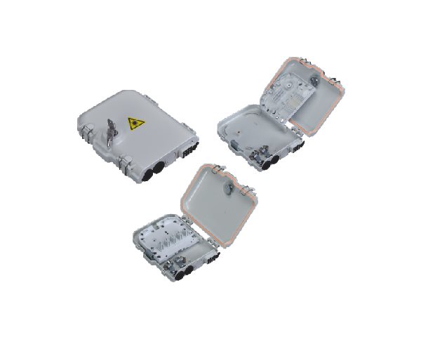 FTTH Box malý, 8xSC, LC, E2000, plast, IP65