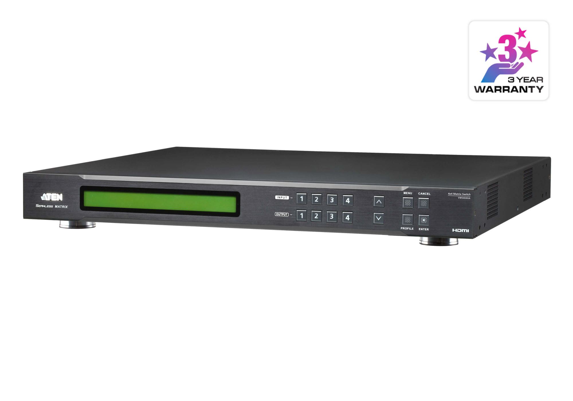 ATEN 4x4 port HDMI matrix přepínač a scaler