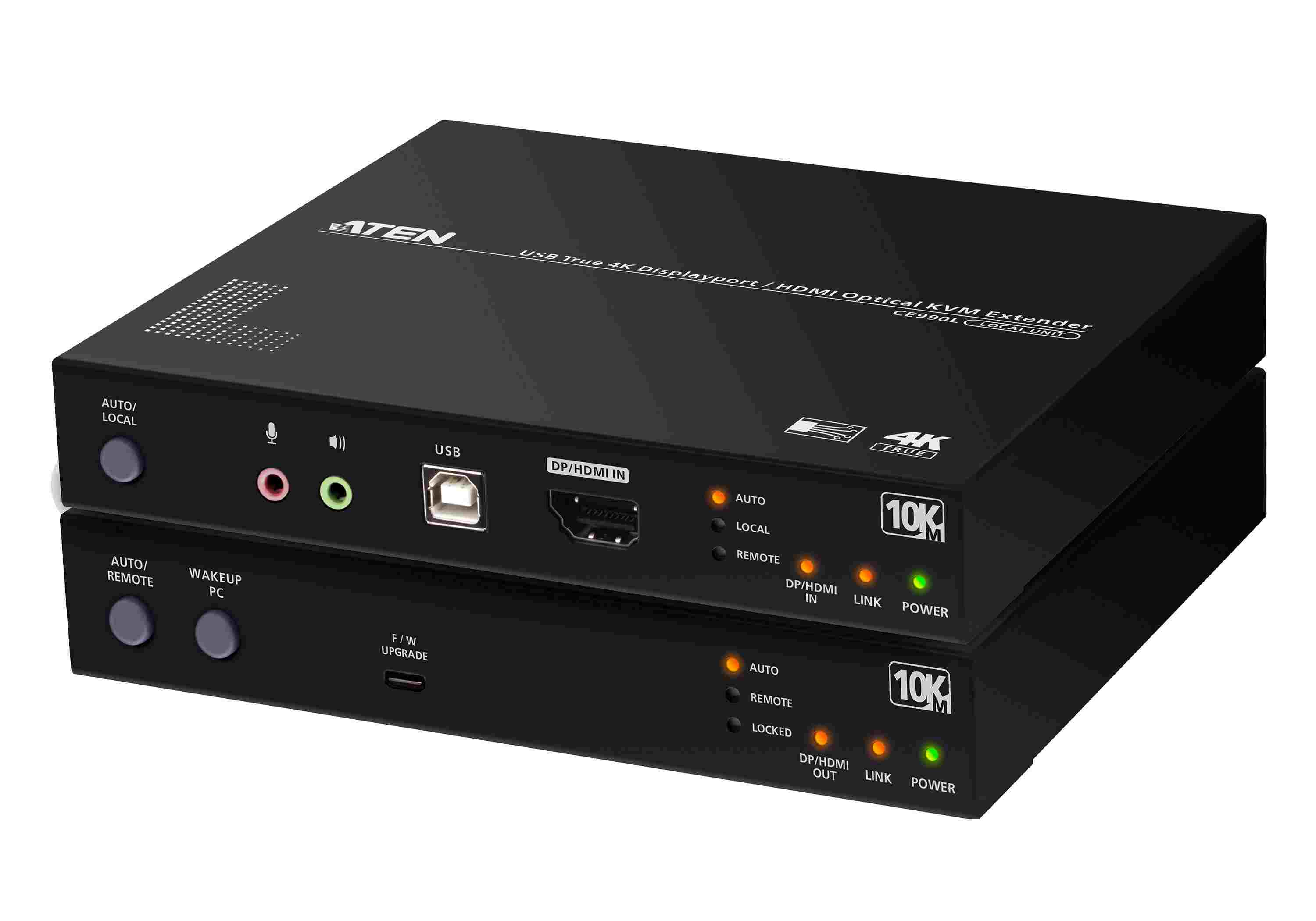 ATEN Optický KVM extender,DP/HDMI True 4K@60Hz