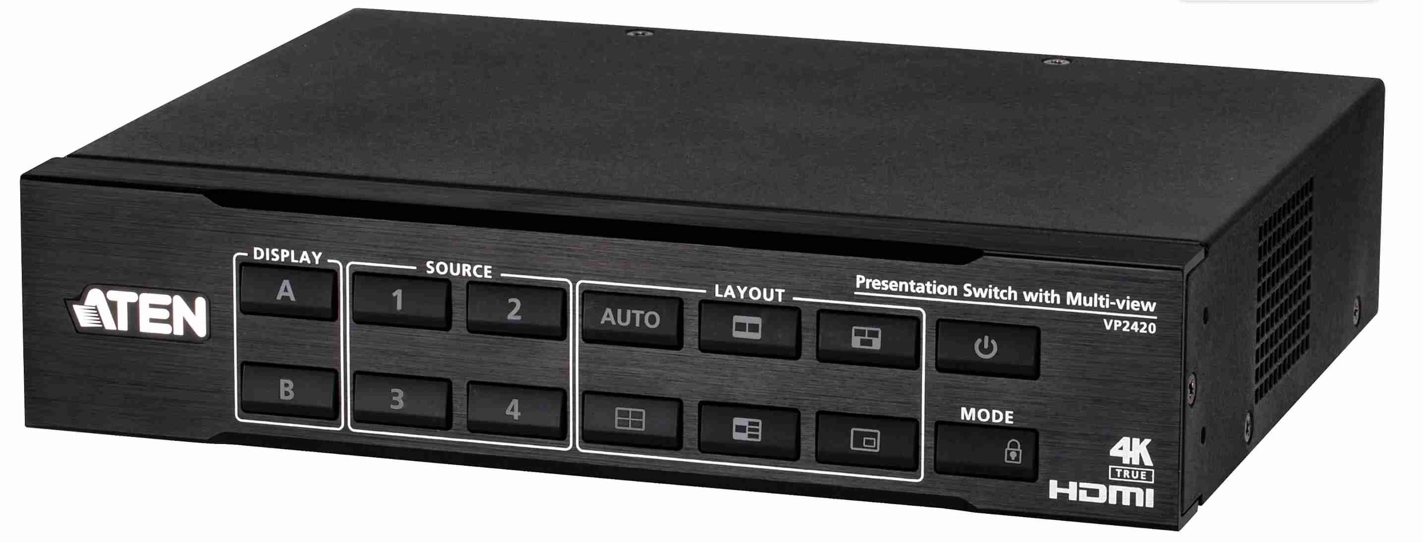 ATEN True 4K HDMI Presentation Switch s Multi View