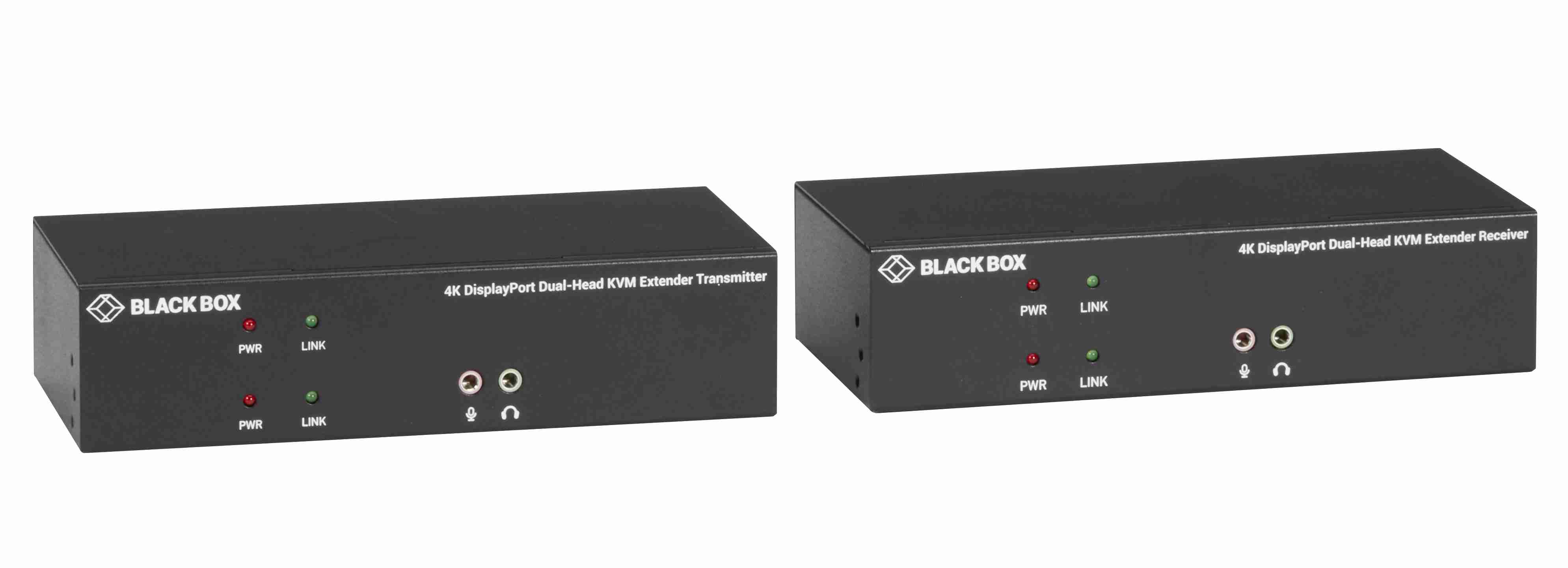 BlackBox KVM Extender Kit over Fiber - 4K, DP,