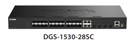 D-Link DGS-1530-28SC/E 20 Ports 1G SFP + 4 Ports GE Combo + 4 Ports 10G SFP+ Smart Managed Switch