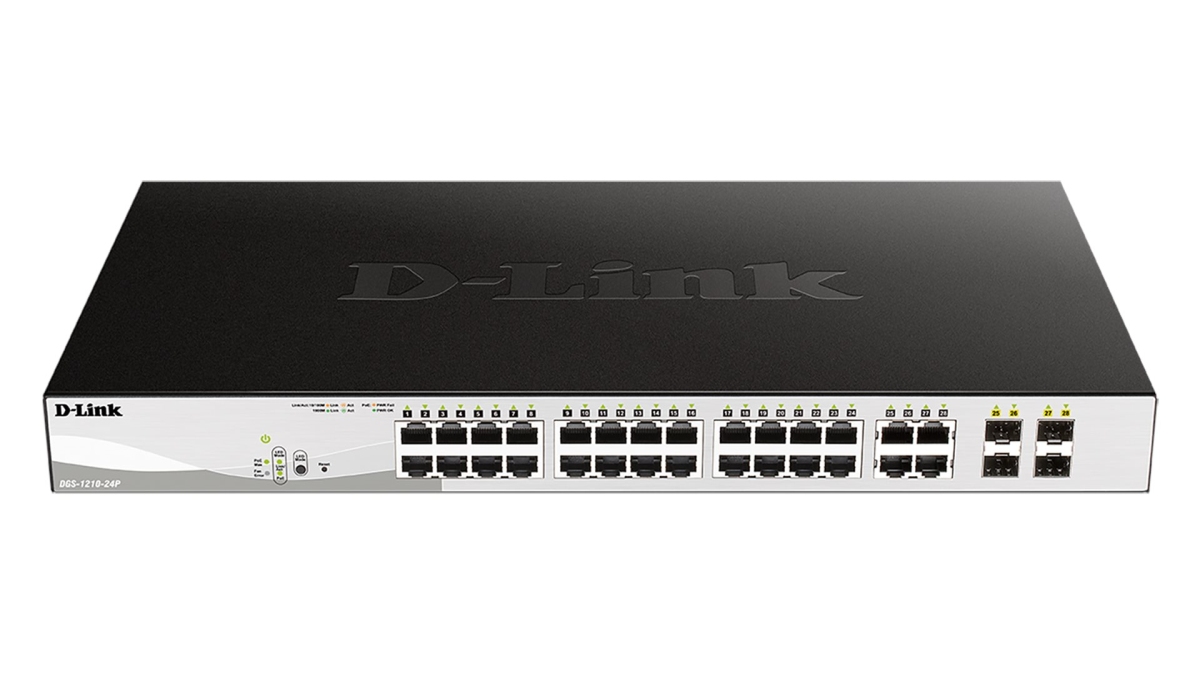 D-Link DGS-1210-24P, 24 PoE 10/100/1000 Base-T port + 4 TP/SFP Combo Ports