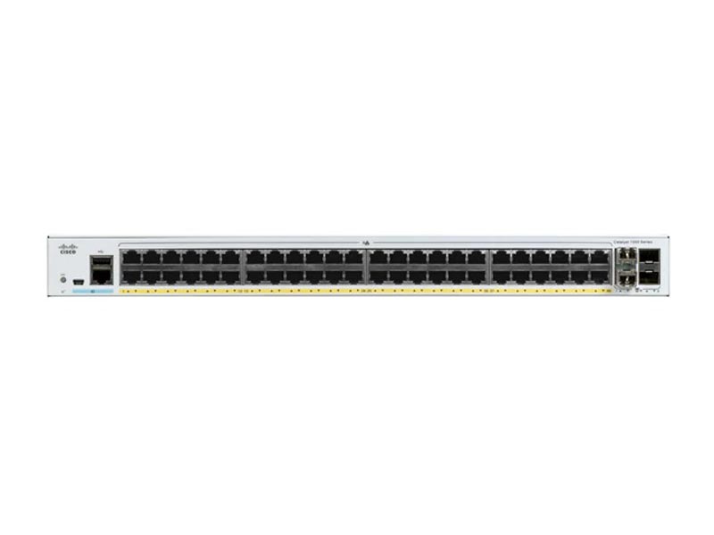 Obrázok 48x 10/100/1000 Ethernet PoE+ ports and 740W PoE budget, 4x 1G SFP uplinks C1000-48FP-4G-L