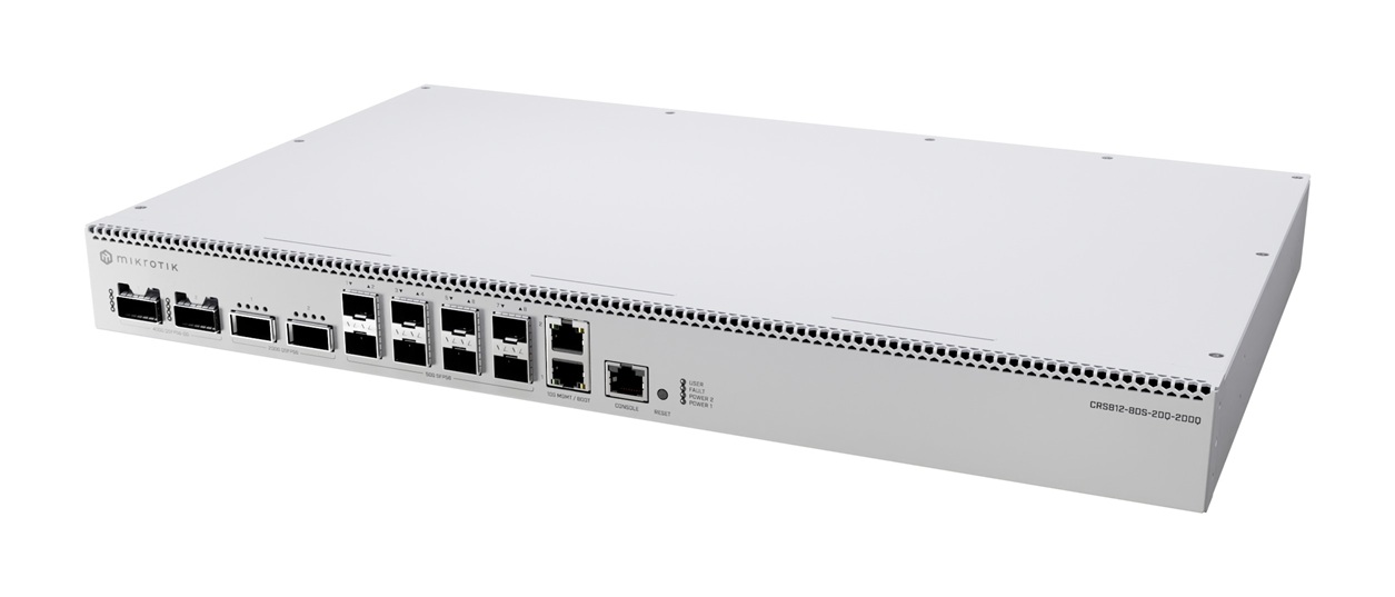 MikroTik CRS812-8DS-2DQ-2DDQ-RM, Cloud Router Switch
