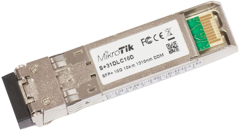 Obrázok MikroTik SFP+ modul S+31DLC10D, SM, 10km, 10Gbit