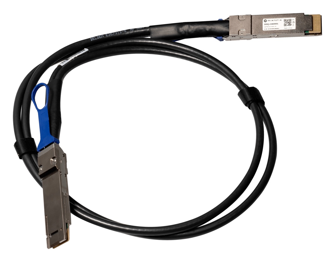 MikroTik DDQ+DA0001, QSFP-DD 400G DAC kabel 1m