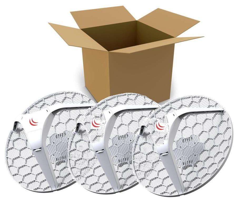 MikroTik RBLHG-5nD-3 Outdoor 802.11an 24,5dBi jednotka LHG 5 (3-pack)