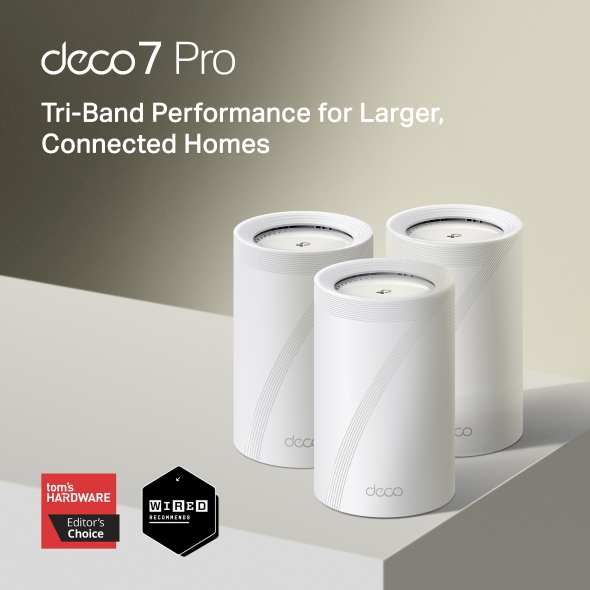 TP-link Wifi7 home mesh Deco BE68(3-pack)