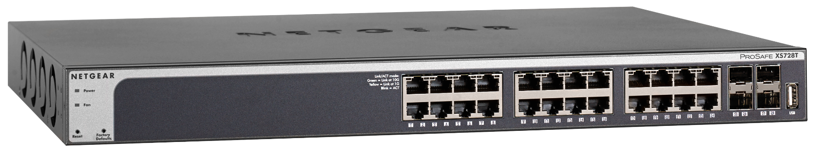 NETGEAR 28PT 10G SMART SWITCH W/4 SFP+, XS728T