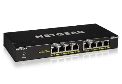 Obrázok NETGEAR 8PT GE UNMANAGED SWCH W/POE/POE+ GS308PP-100EUS