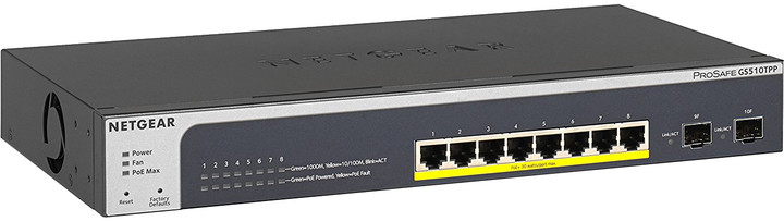 Obrázok Netgear GS510TPP 8-port Gigabit Switch Poe+ Smart GS510TPP-100EUS