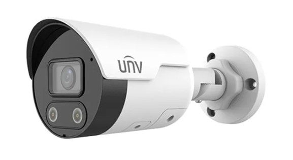 Uniview IPC2124LE-ADF40KMC-DL, 4Mpix IP kamera, bullet, objektiv 4,0 mm (79°), IR+bílý přísvit 30m