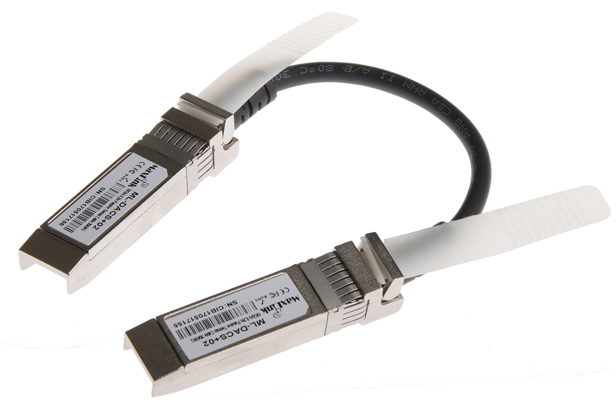 MaxLink 10G SFP+ DAC kabel, pasivní, DDM, cisco comp., 0,2m