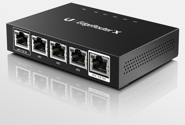 Ubiquiti EdgeRouter X, 4xGLAN, 1x pasívní POE out