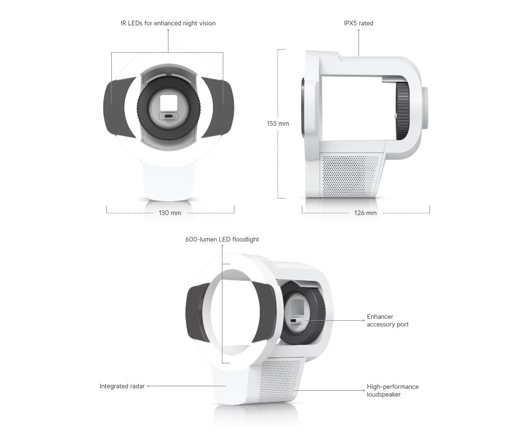 Ubiquiti UACC-Pro-Bullet-Enhancer-W, Pro Bullet Enhancer, bílá