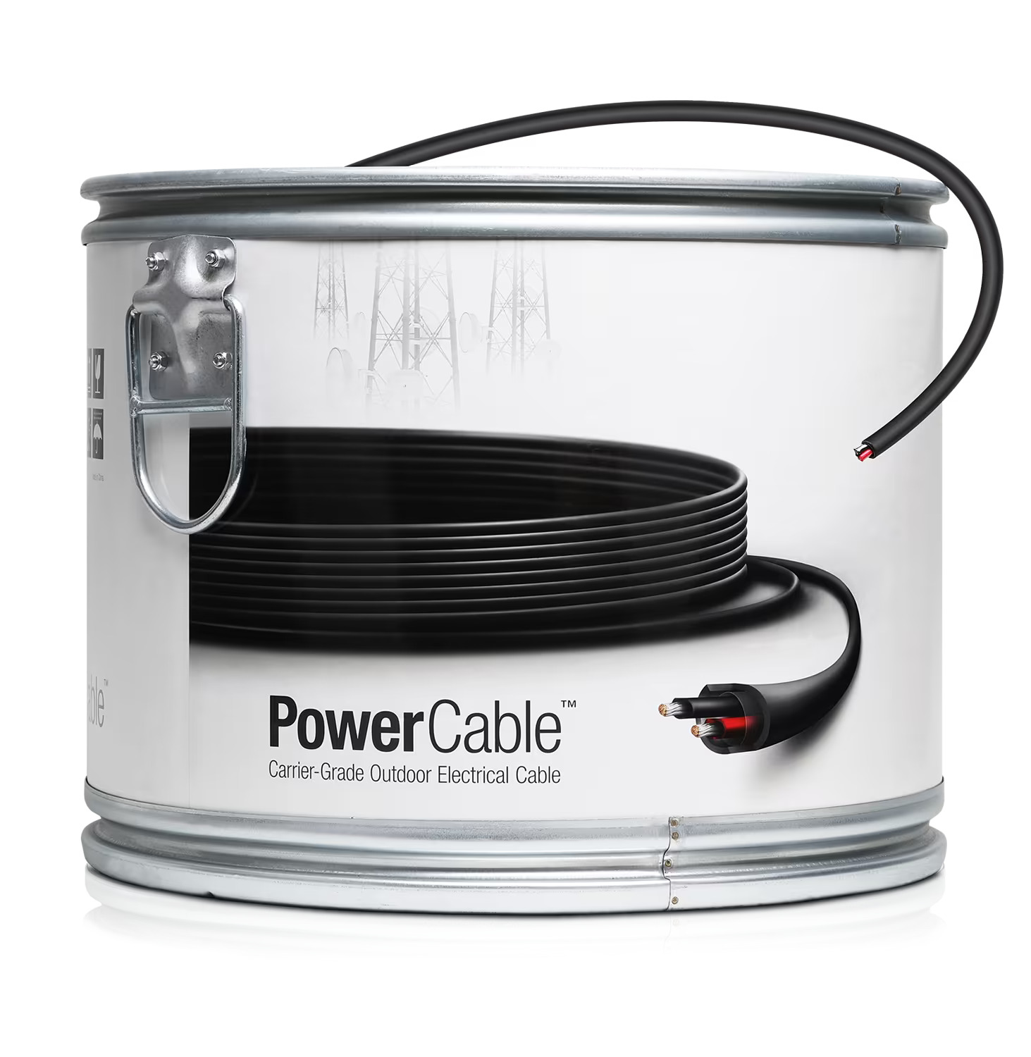 Ubiquiti PC-12 - PowerCable 12, venkovní napájecí kabel, 12 AWG, 305m