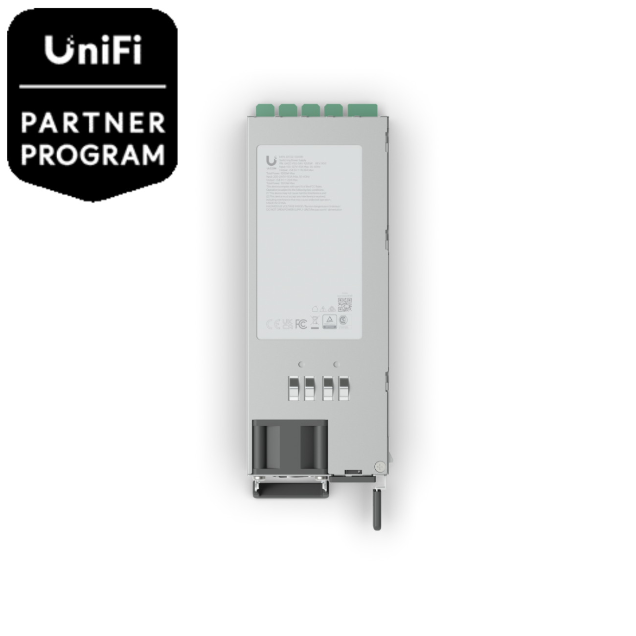 Ubiquiti UACC-PSU-54V-1200W - uniFi Enterprise Hot-Swappable Power Module (1,200W)