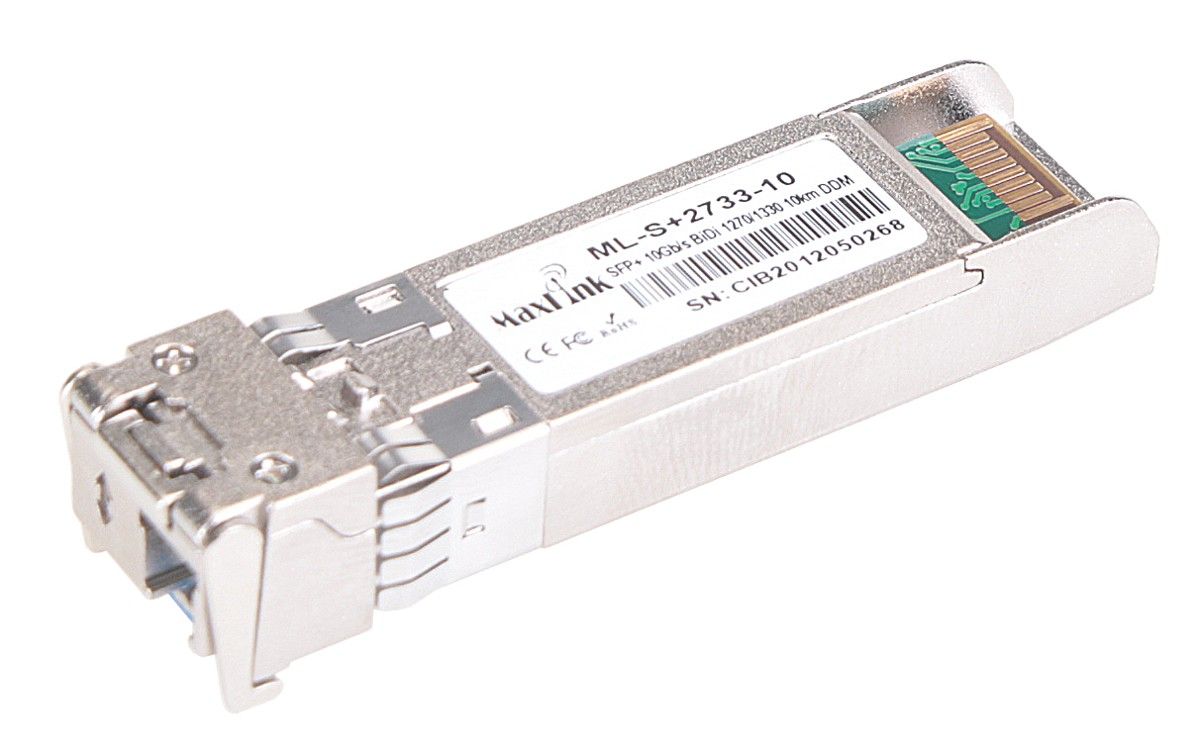 MaxLink 10G SFP+ optický modul, WDM(BiDi), SM, Tx 1270/Rx1330nm, 10km, 1x LC konektor, DDM