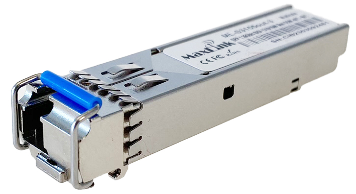 MaxLink 1.25G SFP optický modul, WDM(BiDi), SM, Tx 1310/Rx1550nm, 3km, průmyslový -40C+85C, 1xLC,DDM