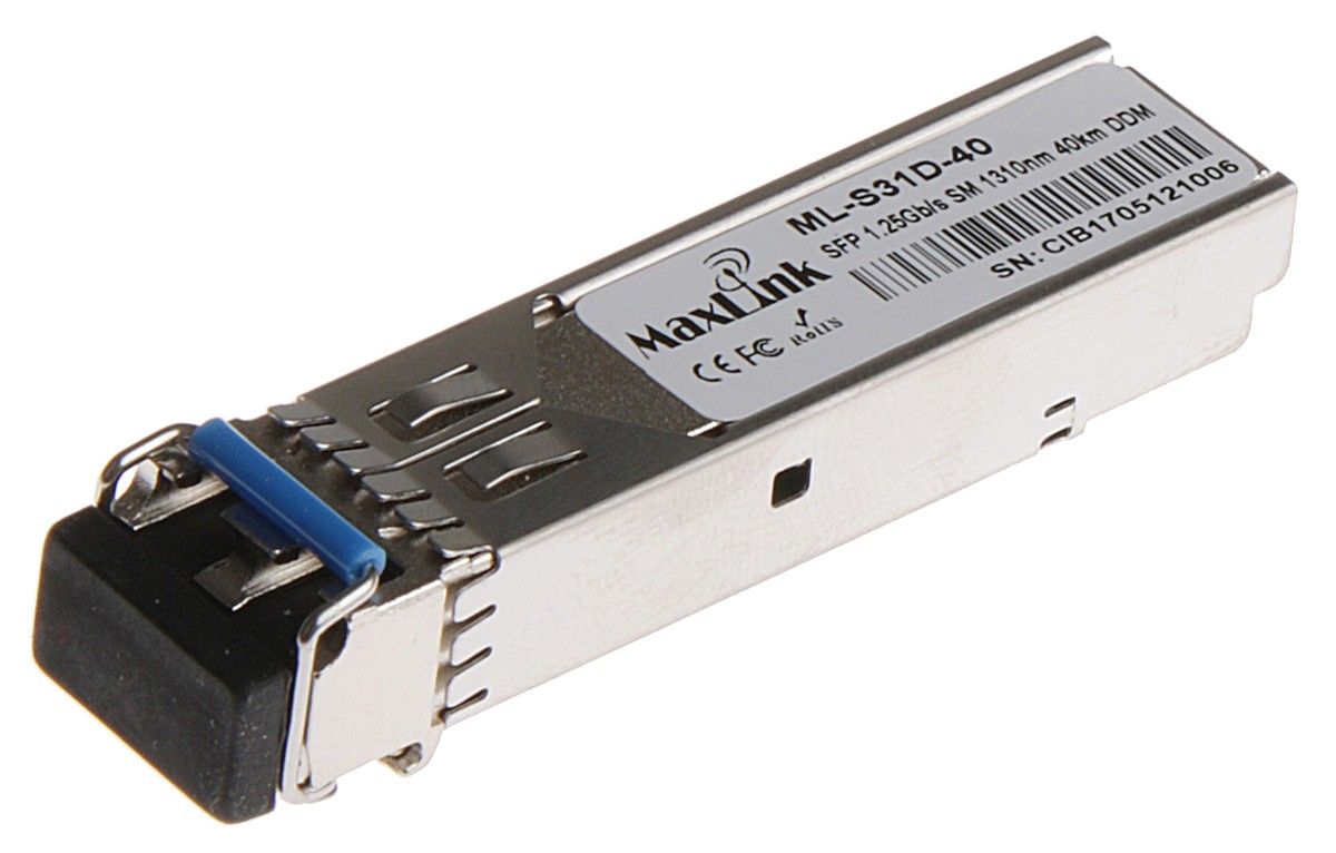 MaxLink 1.25G SFP optický modul, SM, 1310nm, 40km, 2x LC konektor, DDM