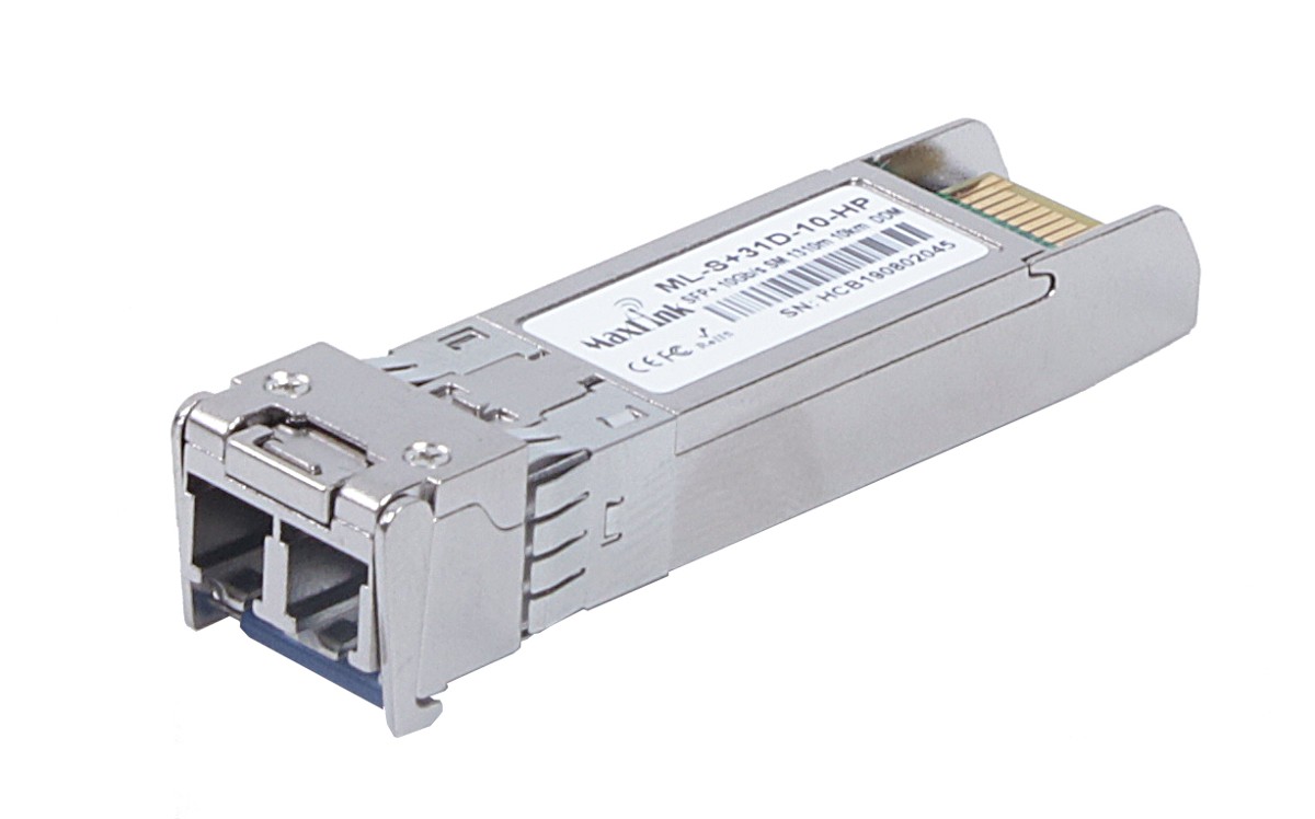 MaxLink 10G SFP+ HP modul, SM, 1310nm, 10km, 2x LC konektor, DDM, HP kompatibilní