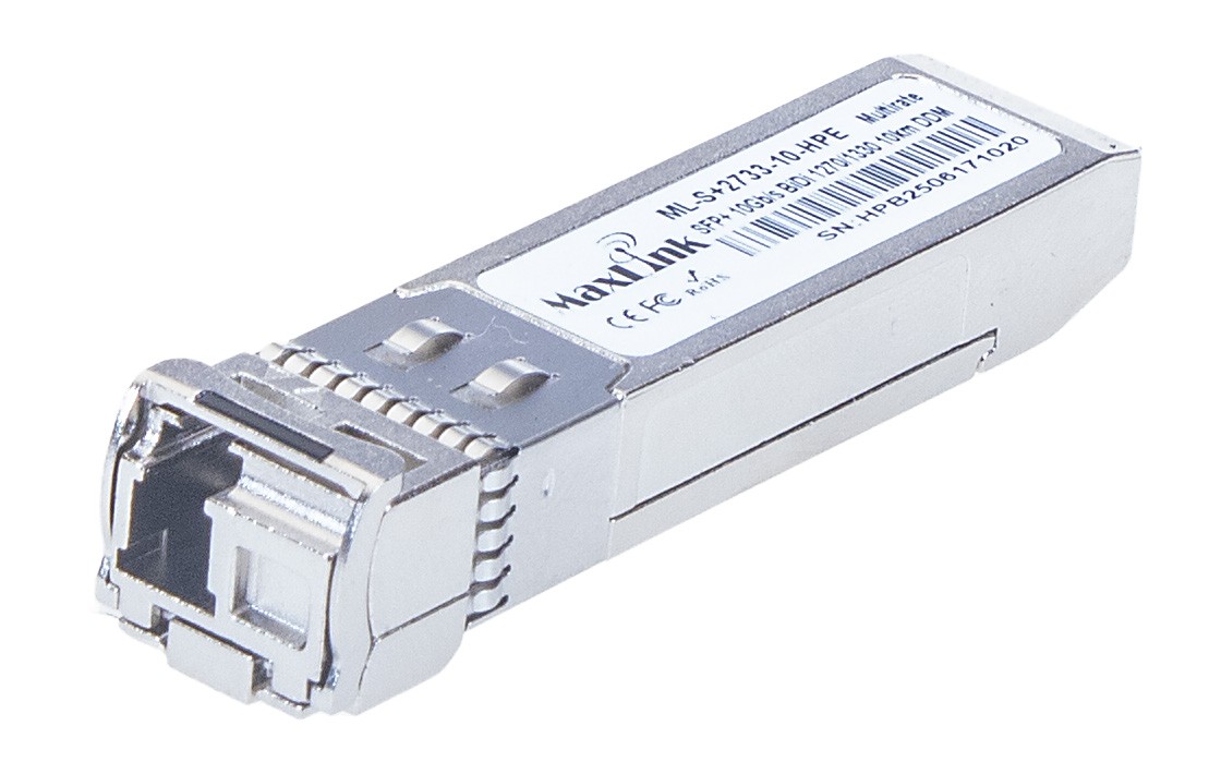 MaxLink 10G SFP+ optický HP modul, WDM(BiDi), SM, Tx 1270/Rx1330nm, 10km, 1x LC konektor, DDM, HPE