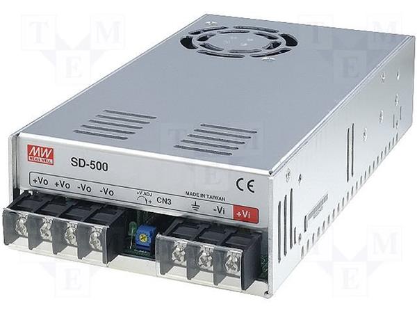 MEANWELL - SD-500L-48 - DC/DC měnič napětí uzavřený 504W z 19-72V na 48V