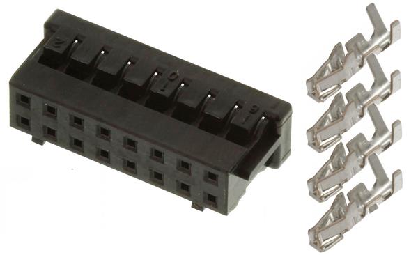 MEANWELL -  DF11-16DS-2C-SET, PCB plug for MeanWell PSU LAD-360XU series