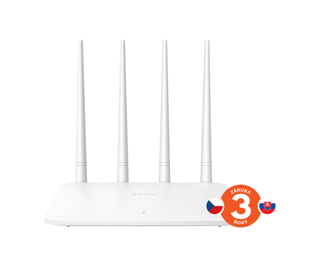 Tenda F6 WiFi N Router 802.11 b/g/n, 300 Mbps, Universal Repeater / WISP / AP, 4x 5 dBi antény