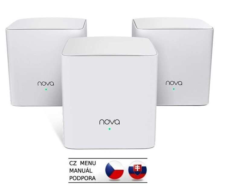 Obrázok Tenda Nova MW5c (3-pack) WiFi AC1200 Mesh Gigabit system Dual Band, 6x GLAN/GWAN, SMART CZ aplikace MW5c (3-pack)