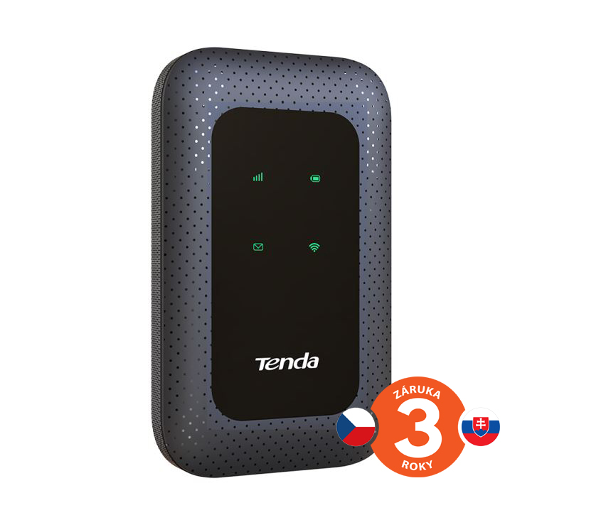 Tenda 4G180 Wi-Fi N300 mobile 4G LTE Hotspot, baterie 2100 mAh, 1x microSIM, 1x microSD, až 10 hod.