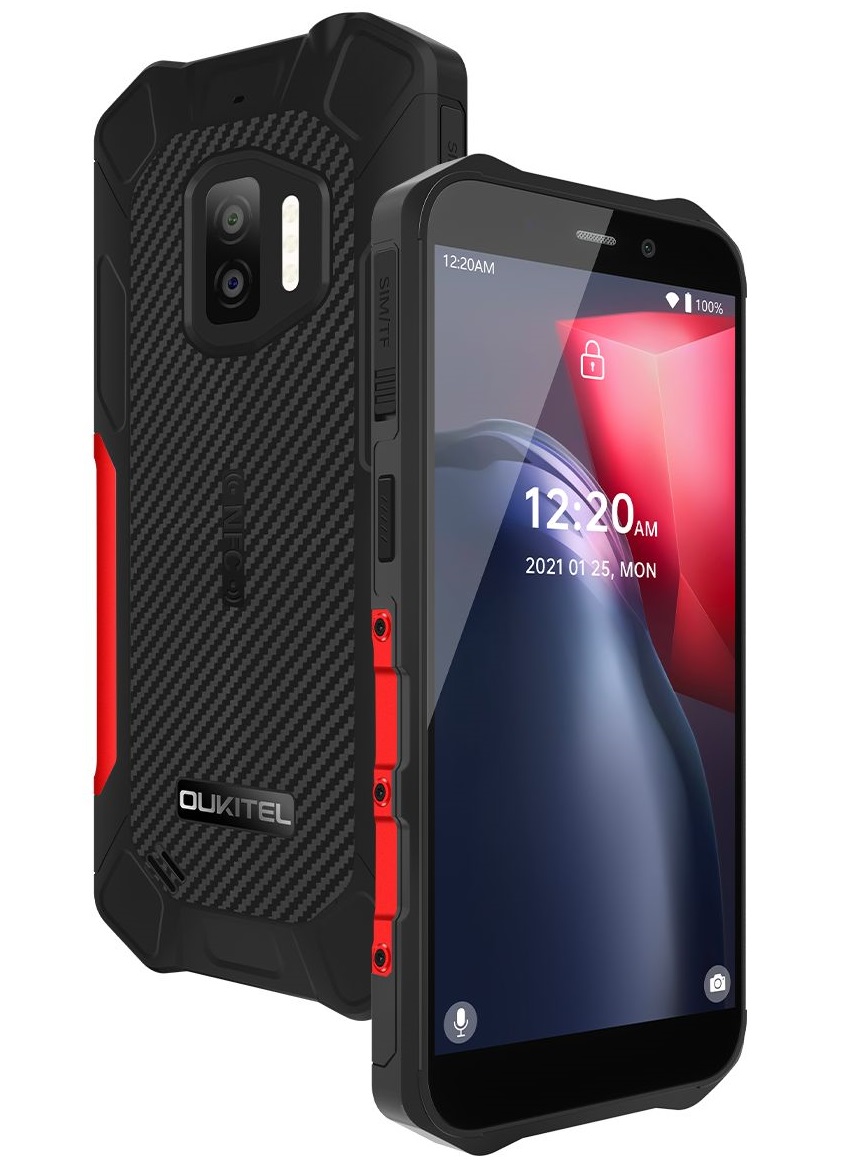 Oukitel WP12 Red odolný telefon, 5,45'' HD, 4GB+32GB, DualSIM, 4G, 4000 mAh, IP68, MIL-STD-810G