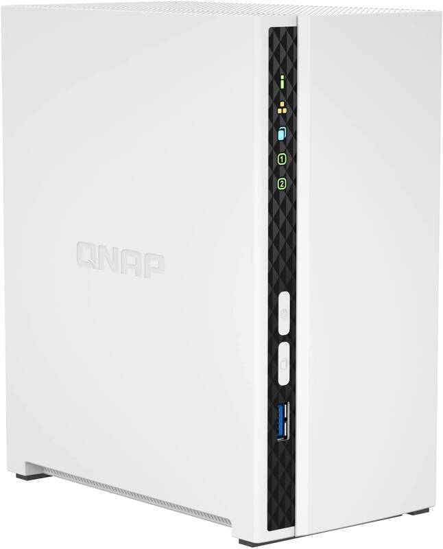QNAP TS-233 (4core 2,0GHz + NPU, 2GB DDR4 RAM, 2x SATA, 1x GbE, 1x USB 2.0, 1x USB 3.2)