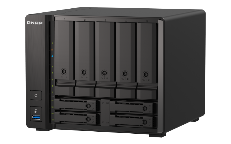 Obrázok QNAP TS-h973AX-32G (Ryzen 2,2GHz, ZFS, 32GB RAM, 5x 3,5'' + 4x 2,5'' SATA/2x U.2, 2x 2,5GbE, 1x 10GbE) TS-h973AX-32G