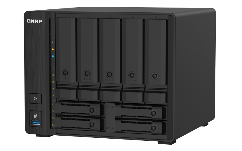 Obrázok QNAP TS-932PX-4G (1,7GHz / 4GB RAM / 5x 3,5'' + 4x 2,5'' SATA / 2x 2,5GbE / 2x 10G SFP+ / 3x USB 3.2) TS-932PX-4G