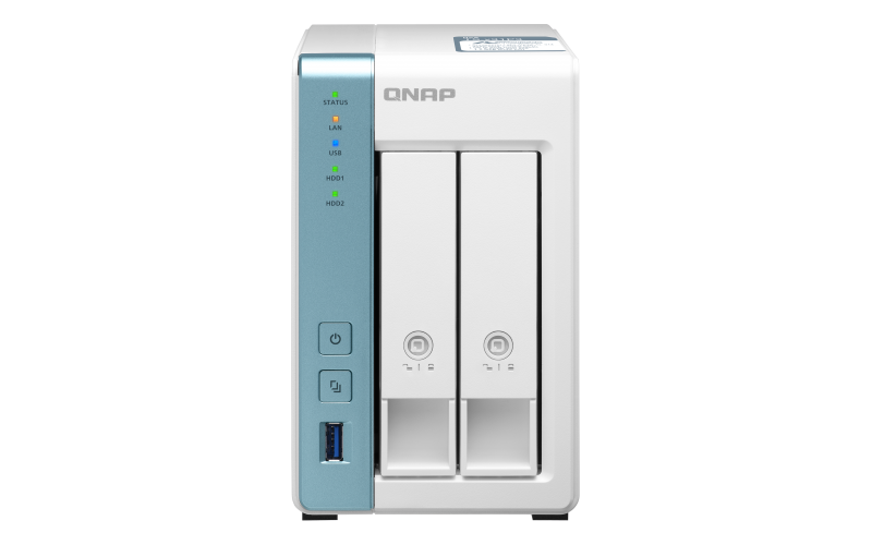 Obrázok QNAP TS-231P3-4G (1,7GHz / 4GB RAM (až 8GB RAM) / 2x SATA / 1x GbE  / 1x 2,5GbE / 3x USB 3.2) TS-231P3-4G